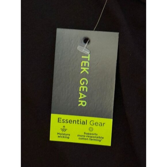 Men's Tek Gear Essential Gear Medium Black LS Tee Shirt Top NWT - Picture 3 of 4